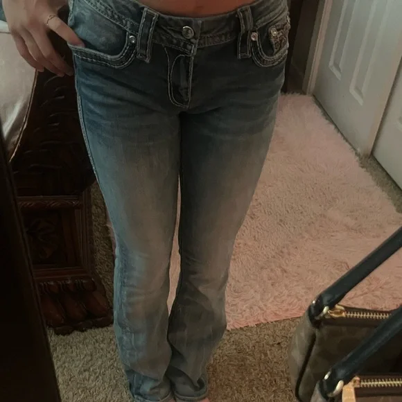 Miss Me Blue Skinny Jeans Classic Style - Picture 3 of 3